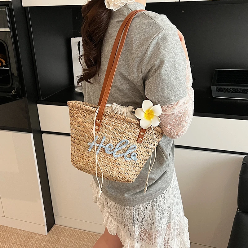 Tas Keranjang Anyaman Anyaman  - Basket Bag Wicker ulasan dan harga