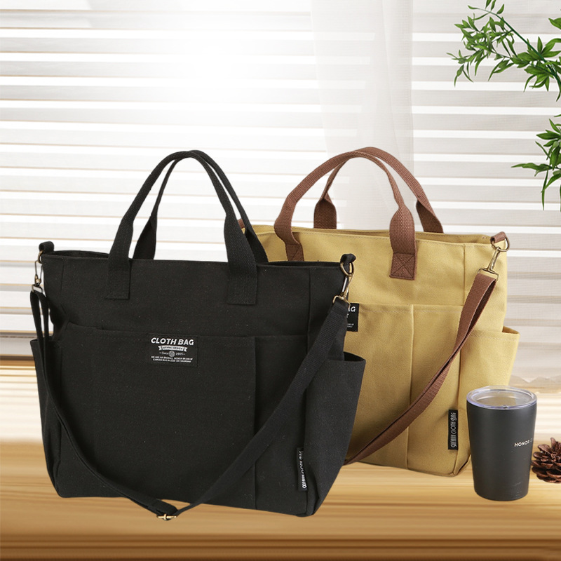 Tas Tote Kanvas, Tas Tangan Te - Women Handheld Bags ulasan dan harga