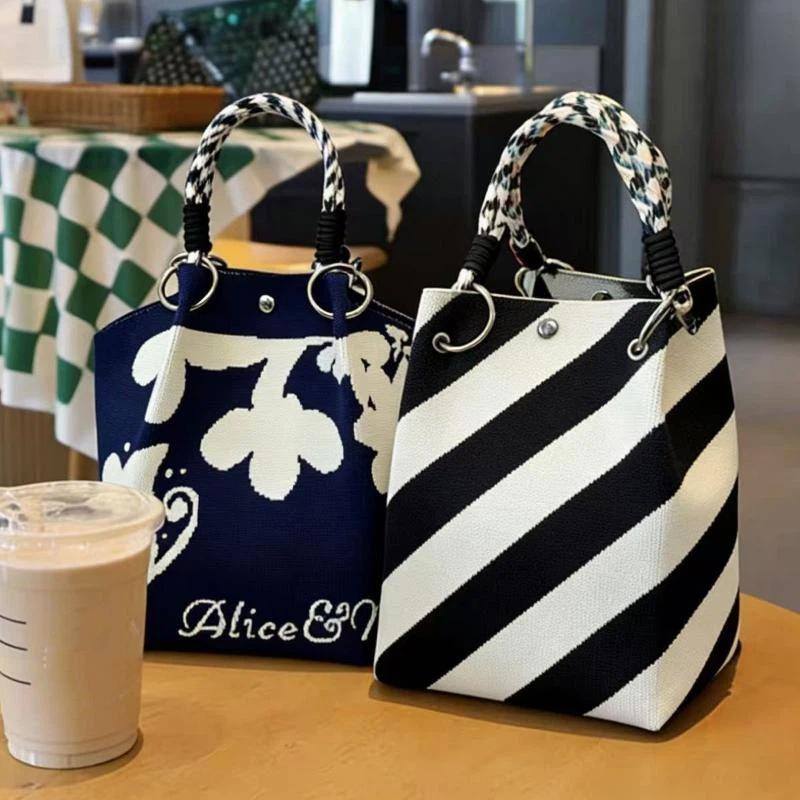 Tas Tote Rajut Wanita Motif St - Women'S Work Bags Tote ulasan dan harga